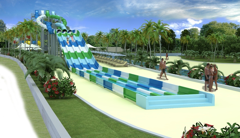 Polin Twister Racer waterslide at Aqualand Costa Adeje